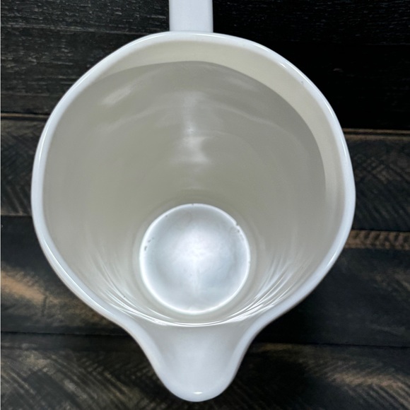 Rae Dunn SPLISH SPLASH White & Teal Melamine Pitcher by Magenta - Picture 5 of 6